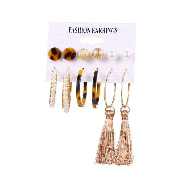 Women Earrings Set Bohemian Fashion Jewelry