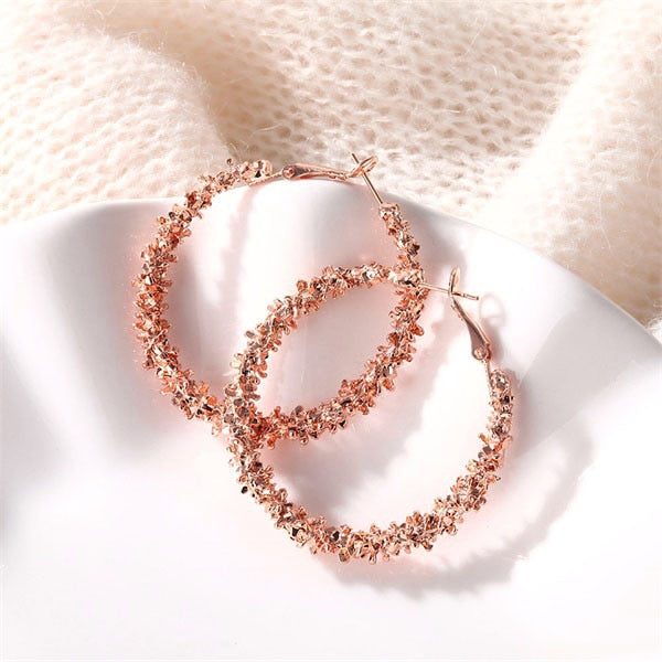 New Big Circle Round Hoop Earrings for Women