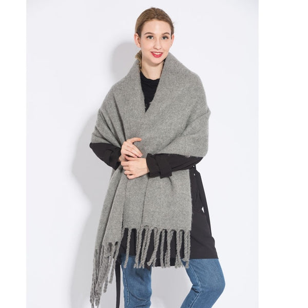 NEW fashion cashmere women plaid scarf winter warm shawl and wrap