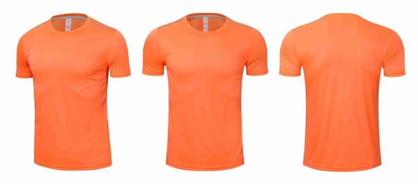 High quality spandex Men Women Kids Running T Shirt Quick Dry Fitness Tops