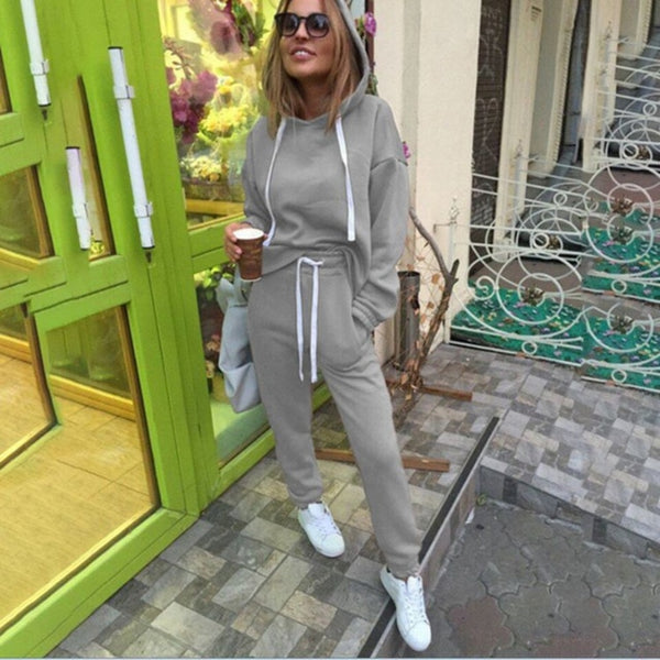 Fashion 2Pcs Women Travel Leisure Jogging Tracksuit