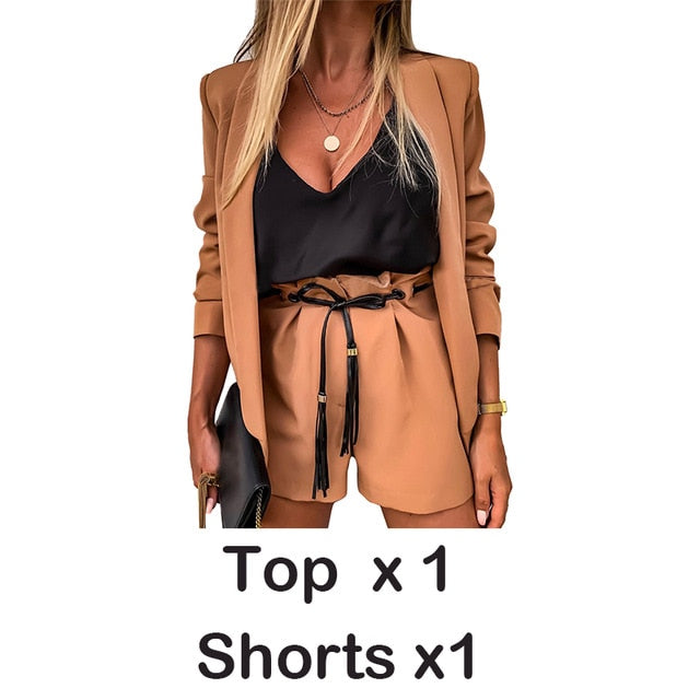 Simple Fashion Women Blazer Jacket Suit