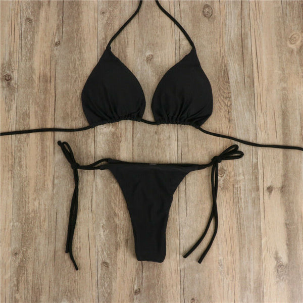 Summer Sexy Solid Mirco Bikini Sets