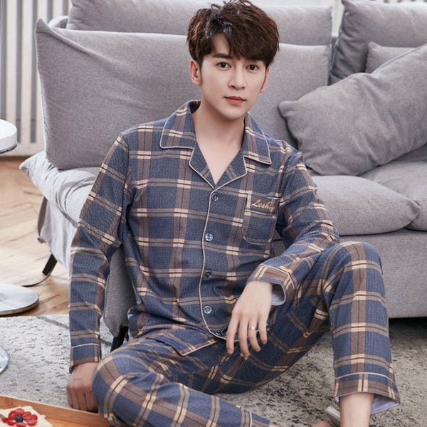 Men Cotton Pajama Sleepwear