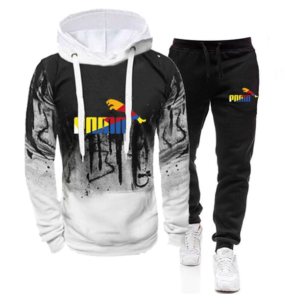 Men hooded sweatshirt and pants