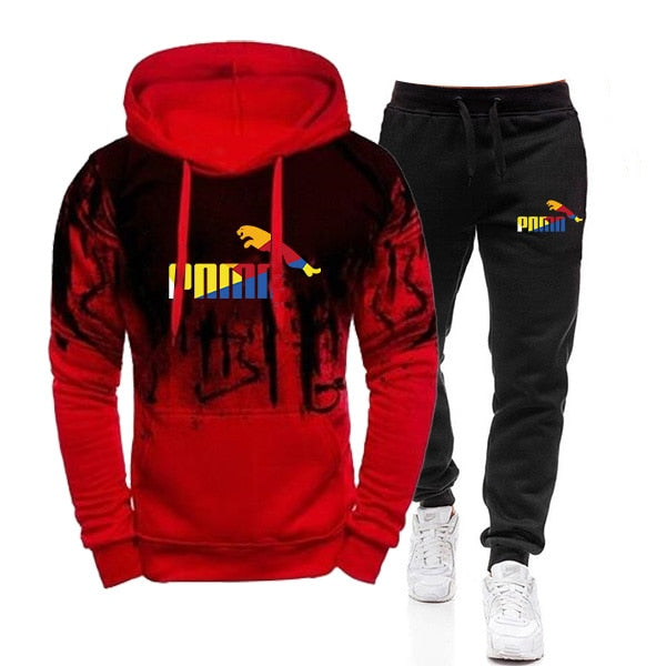 Men hooded sweatshirt and pants