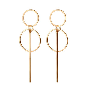 LOVR New Korean Statement Drop Earrings For Women Fashion Vintage Geometric Long Dangle Earrings 2020 kolczyki Female Jewelry