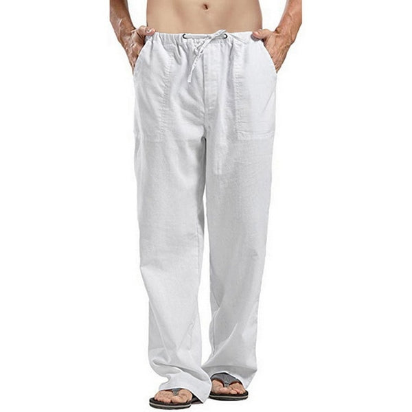 Men Cotton Linen Trousers