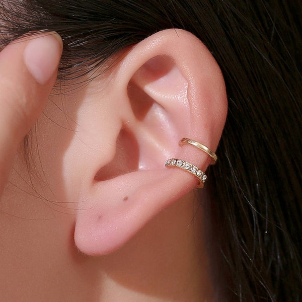Fashion Gold Leaf Clip Earring For Women