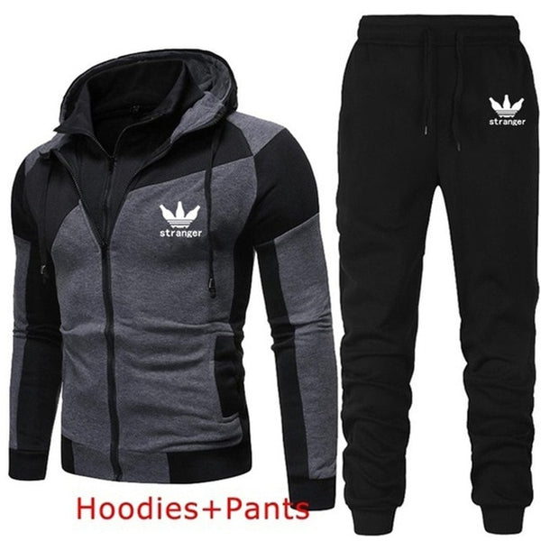 2 Piece Men Brand Sportswear Tracksuit