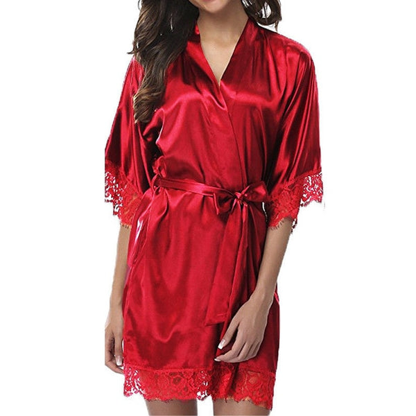 Sexy Women Kimono Robe Sleepwear