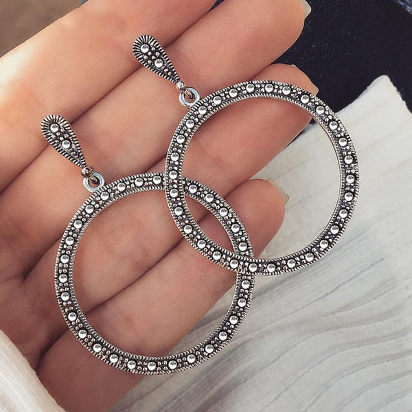 New Big Circle Round Hoop Earrings for Women
