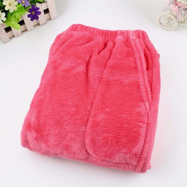 Sleep Bottoms Women Dot Flannel Winter Soft Warm Comfortable Womens Pajama Pants Leisure Sleep-pants Couples Korean Style Trendy