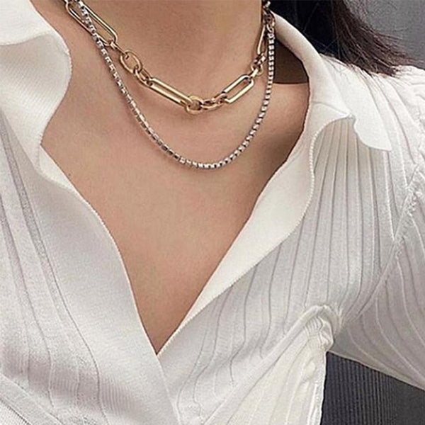 Multi-layered Snake Chain Necklace