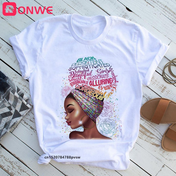 Women Beautiful Funny Print T shirt