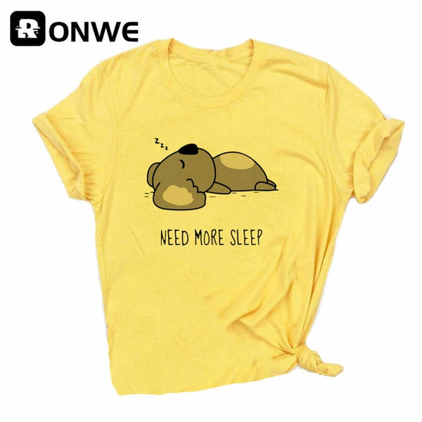 Lazy Sleep Koala Need More Sleep Funny Women T-shirt