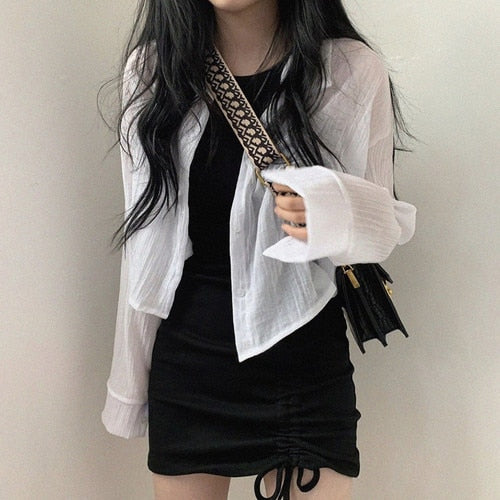 Sleeveless Sexy Black Slim Fashion New Korean Party Mini Club Dress