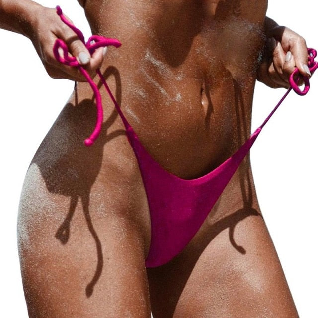 Sexy Bandage Bikini G-string Thong Bottoms