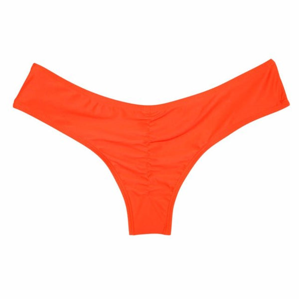 Swimwear Women Bikini Bottom Side Ties Brazilian Thong
