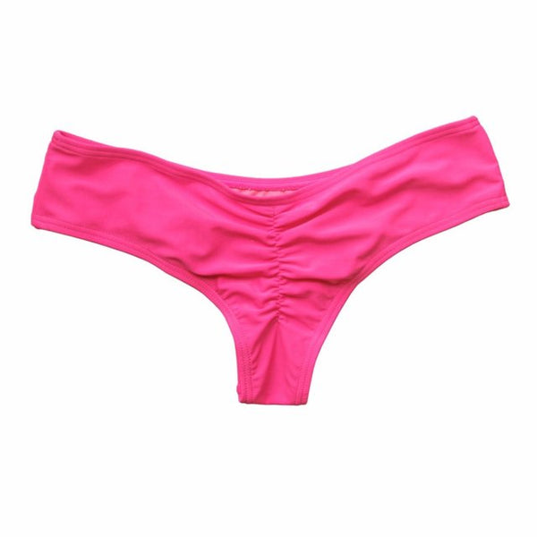 Swimwear Women Bikini Bottom Side Ties Brazilian Thong