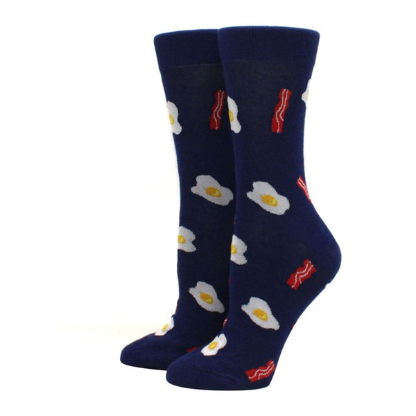 Happy Funny Print Fruit food Art Cute Winter Avocado Sushi Food Cotton Fashion Sock