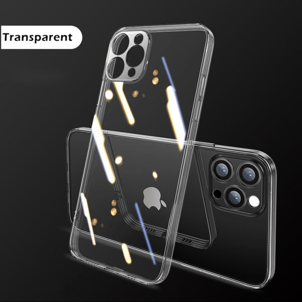 Square Electroplate Transparent TPU Phone Case For iPhone 13 11 12 Pro Max Mini XS Max XR X 8 7 Plus SE2 2020 Soft Thin Cover