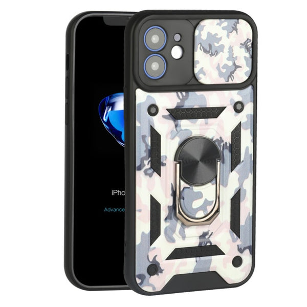 Slide Armor Shockproof Phone Case For iPhone 13 11 12 Pro Max 12 Mini 7 8 Plus XR X XS Max SE 2020 Soft TPU Back Cover Bumper
