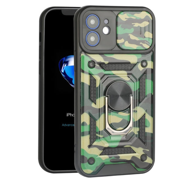 Slide Armor Shockproof Phone Case For iPhone 13 11 12 Pro Max 12 Mini 7 8 Plus XR X XS Max SE 2020 Soft TPU Back Cover Bumper
