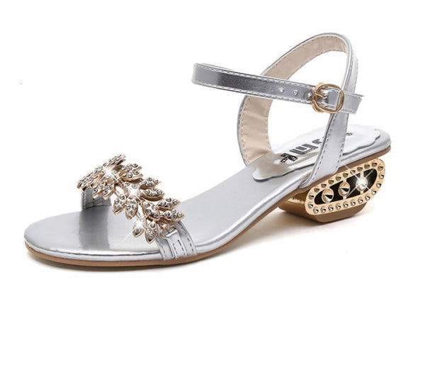 beach sandals Fashion Rhinestone outdoor flip flops