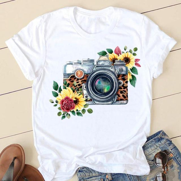 Love Valentine 90s Ladies Fashion Clothing Cartoon Tee Graphic T-shirt