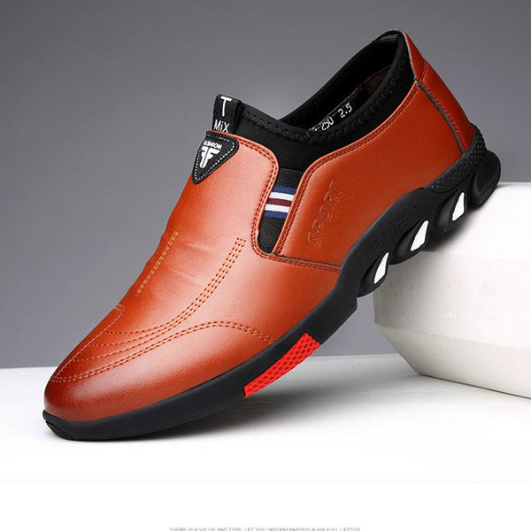 Business Casual Leather Breathable Fashion Lace-up Soft Sole Pedal Tide Shoe