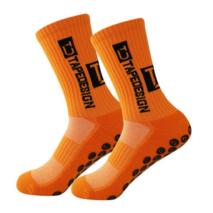 New ANTI SLIP Football Mid Calf Non Slip Soccer Cycling Sports Sock