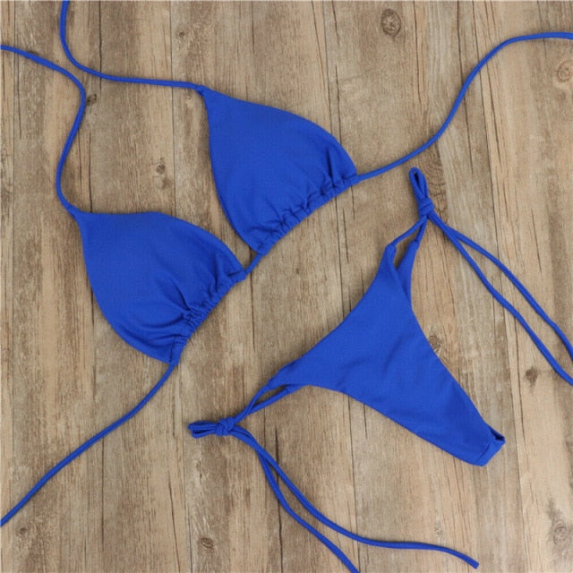Brazilian Push-up Bra Sexy Bikini Thong Swim Suit