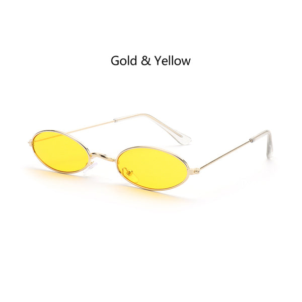 1PC Unisex Retro Small Frame Oval Sunglasses UV400 Fashion Design Sun Glasses